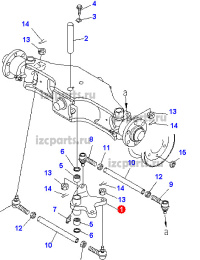 картинка Центральный поворотный кулак ко  fb от магазина IZC