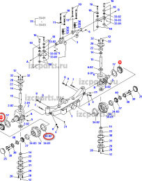 картинка Ось ступицы  Doosan      35x203 от магазина IZC