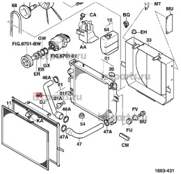 картинка Патрубок радиатора Toyota 14z 7fd35 верхний от магазина IZC