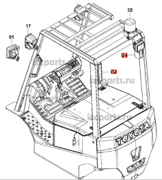 картинка Фонарь задний Toyota от магазина IZC