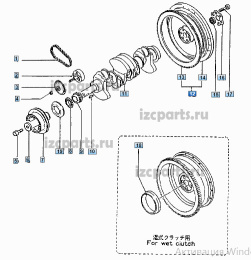 картинка Маховик мкпп  Mitsubishi 4g52 от магазина IZC
