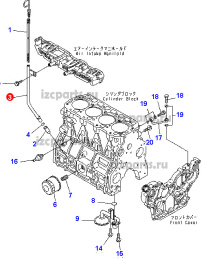 картинка Трубка масляного щупа двигателя от магазина IZC