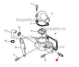 картинка Датчик темп.воды Doosan dc24 от магазина IZC