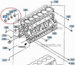 картинка Опорные вкладыши втулки распредвала s6s от магазина IZC