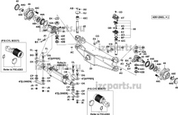 картинка Балка управляемого моста to 7/8f15  в сборе от магазина IZC