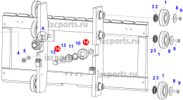 картинка Шайба регулировочная  17x32x3,5 от магазина IZC