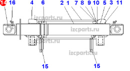 картинка Втулка пальца серьги Komatsu d=20 st от магазина IZC