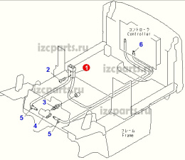 картинка Соединитель аккумулятора коннектор Komatsu #01 от магазина IZC