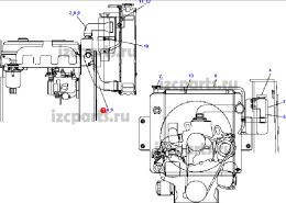 картинка Патрубок радиатора Doosan-2  a2300  нижний от магазина IZC