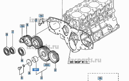 картинка Втулка промежуточной шестерни Mitsubishi s4q2/25l4c от магазина IZC