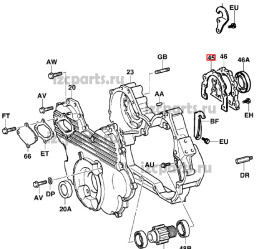 картинка Прокладка передней крышки 1dz/1dzii от магазина IZC
