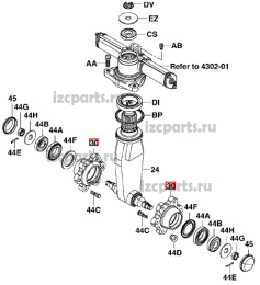 картинка Ступица Toyota 7fbe15 от магазина IZC