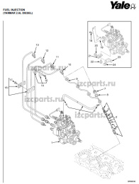картинка Гайка форсунки 4d92e от магазина IZC