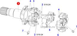 картинка Фланец кардана в акпп Doosan #02 от магазина IZC