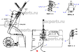 картинка Трос тормозной Doosan k820 lh от магазина IZC