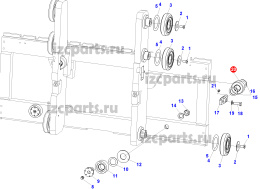 картинка Гайка ступицы Komatsu #02 34С2411260 от магазина IZC
