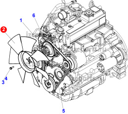 картинка Вентилятор #29 Doosan 4d98e от магазина IZC