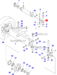 картинка Серьга Komatsu/7  (lh) 5-7t от магазина IZC