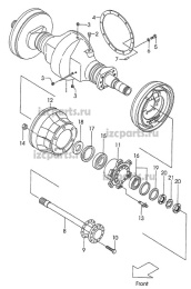 картинка Ступица ведущего моста Tcm #01 от магазина IZC