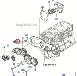 картинка Шестерня паразитная промежуточная  s4q2 от магазина IZC